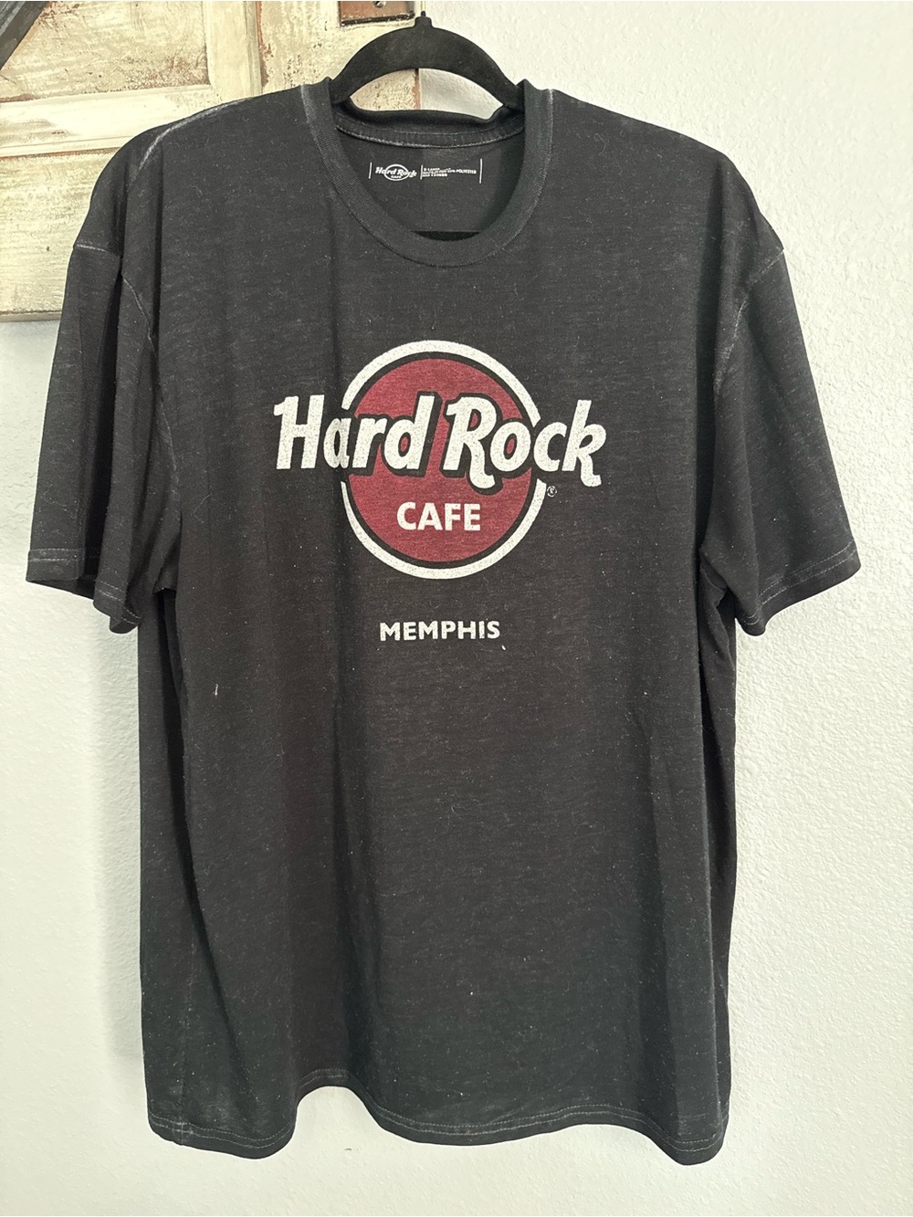 Hard Rock Cafe Black T-Shirt with Red and White Logo